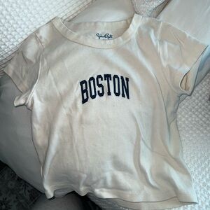 Brandy Melville Cream Graphic Tee